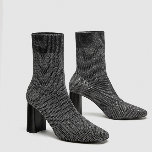 sock heels zara